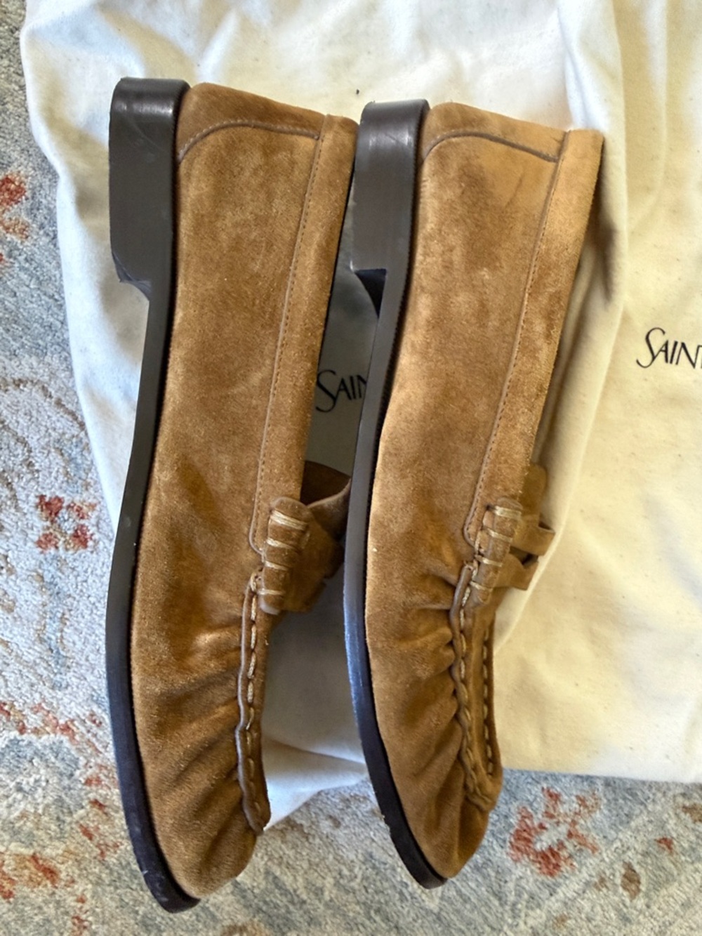 Saint Laurent Suede Le Loafers - Picture 10 of 11